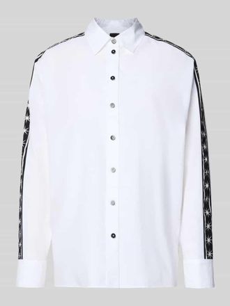 Marc Cain Regular Fit Hemdbluse mit Motiv-Print in Weiss, Gr&ouml;&szlig;e 40