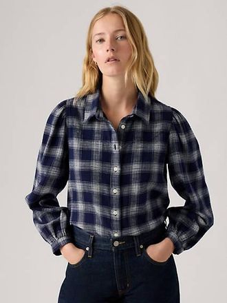 Levi's Journey Western Shirt - Womens - 2XS - Blue