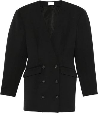 Andamane V-hals Double-Breasted Jas - Dames - Blazers - Zwart - XS - Jassen