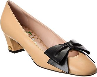 Valentino Bowow 45 Leather Pump