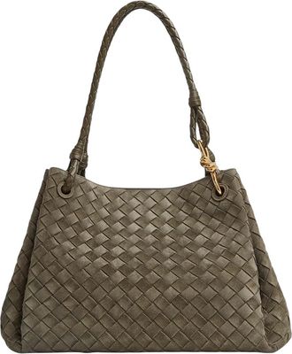 Bottega Veneta Green Parachute Large Shoulder Bag