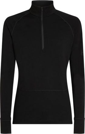Icebreaker Merino 200 Zoneknit L/S Half Zip Merinounterwäsche für Herren | schwarz