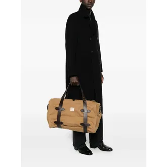 Filson Canvas and Leather Duffel Bag - Beige