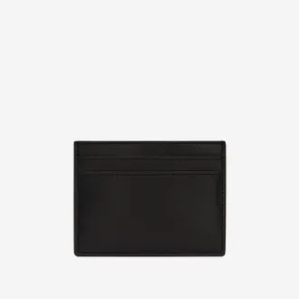 Saint Laurent Leather Card Case - Black