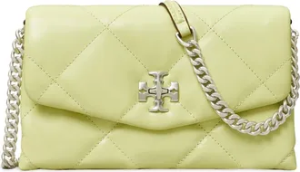 Tory Burch Kira Diamond Quilt Crossbody in Pear at Nordstrom
