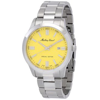 Mathey-Tissot Mens Mathy I Jumbo Yellow Dial Watch