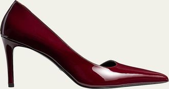 Khaite Jett Patent Leather Stiletto DOrsay Pumps