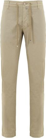 Jacob Cohen Mens Drawstring Casual Pants - Tan Cotton - Size 32 (Waist)