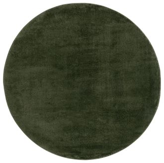Safavieh Alfombra poli&eacute;ster s&oacute;lido y tonal verde 160 x 160 cm