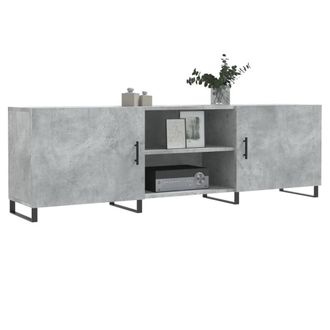 Berkfield Home TV Cabinet Concrete Grey 150x30x50 cm Engineered Wood | Size: 150 x 30 x 50 cm