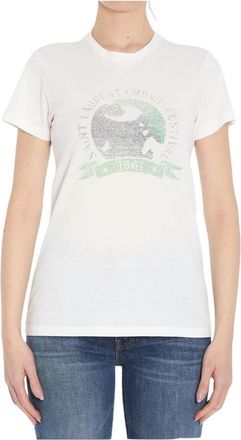 Saint Laurent Music Festival T-Shirt - Dames - T-shirts - Wit - M - Katoen - Tops