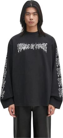 VETEMENTS Cof Logo Longsleeve - Heren - Longsleeves - Zwart - L - Katoen - Tops