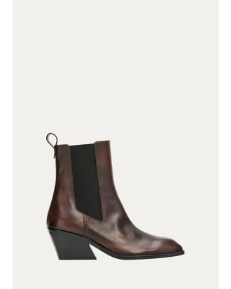 Nodaleto 65mm Leather Chelsea Booties