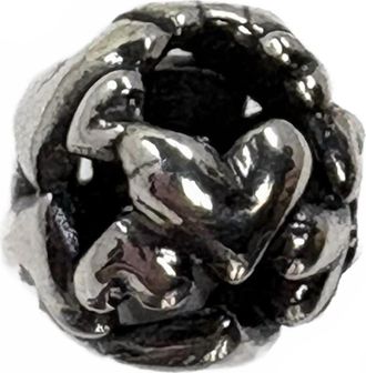 Trollbeads Womens Heart Ball Beads In Silver