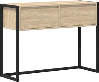 vidaXL End Table with Drawer Sonoma 100 x 36 x 75 cm Engineered Wood vidaXL