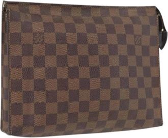 Louis Vuitton Pre-owned Clutches, female, Brown, Size: ONE SIZE Pre-owned Vintage Canvas Clutch