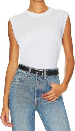 Enza Costa Cashmere Easy Vest In White