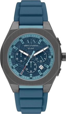 A|X Armani Exchange Mens Sync Blue Dial Watch