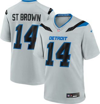 Nike Amon-Ra St. Brown Detroit Lions Rivalries Collection Nike Mens NFL Game Jersey in Grey | 67NM0JFL9JF-UUD
