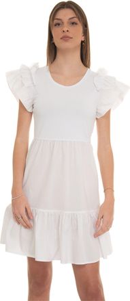 Liu Jo Abito corto girocollo e giromanica Bianco Liu Jo Donna