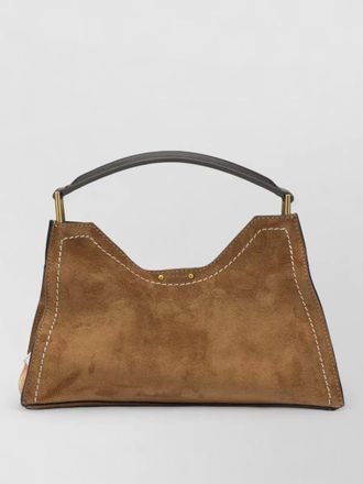 Gianni Chiarini shoulder bag suede finish top handle