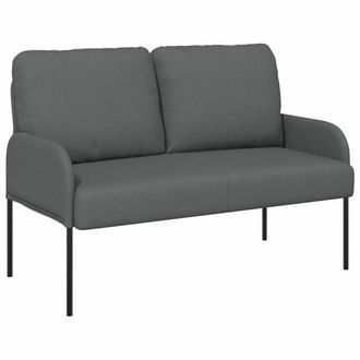 vidaXL Sof&aacute;s Con Coj&iacute;n 110cm Gris Oscuro Madera Contrachapada Vidaxl