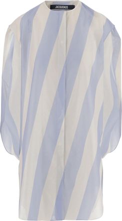 Jacquemus Cotton Shirt With Striped Pattern