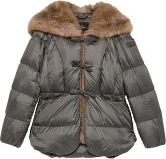 Peuterey Lange gewatteerde jas - Dames - Winterjassen - Groen - 2XS - Jassen