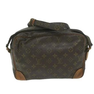 Louis Vuitton Pre-owned Cross Body Bags, female, Brown, Size: ONE SIZE Pre-owned Vintage Canvas Cross Body Bag