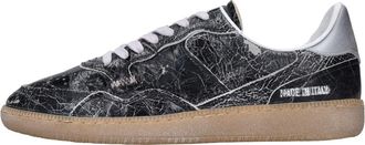 Hidnander Schoenen, Dames, Zwart, 37 EU, Leer, Leren Sneakers