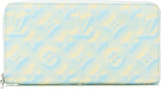 Louis Vuitton Blue Monogram Empreinte Summer Stardust Zippy Wallet (Authentic Pre-Loved)