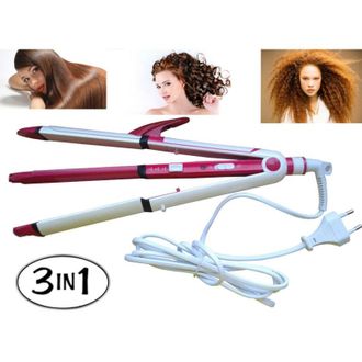 Trade Shop Trade Shop - Rizadora 3 En 1 Para Cabello Liso Frise Rizadoras De Cabello Profesionales Sn710