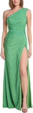 Rene Ruiz Asymmetric One-Shoulder Gown