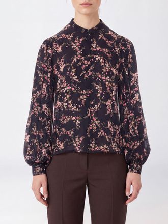 Twinset Camicia in viscosa con stampa floreale e collo alla coreana