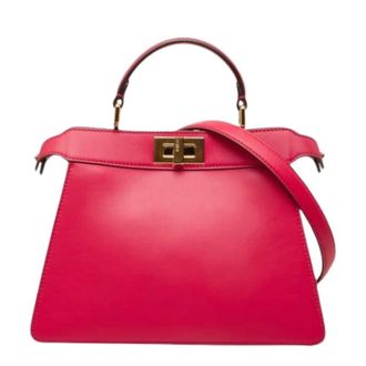 Fendi Pre-owned Selleria Handtas - Dames - Vintage Handtas - Roze - ONE Size - Leer - Vintage