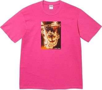 SUPREME x Spitfire SS26 Flag T-Shirt Pink SUP-SS26-336-PNK