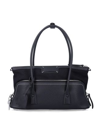 Maison Margiela 5Ac Shoulder Bag In Hammered Leather With Key Charm