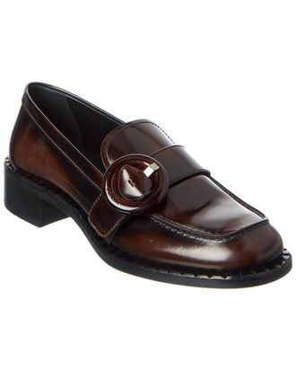 Prada Brushed Leather Loafer