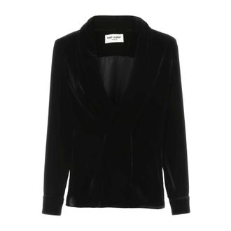 Saint Laurent Blazers - Dames - Jassen - Zwart - Maat: S
