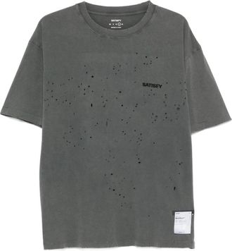 SATISFY Moth Tech T-Shirt - Heren - Sportshirts - Grijs - XL - Katoen - Fitness