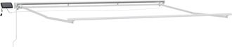 vidaXL Manual Awning Frame With Solar Led 4,5 X 3,5 M Blanco Vidaxl