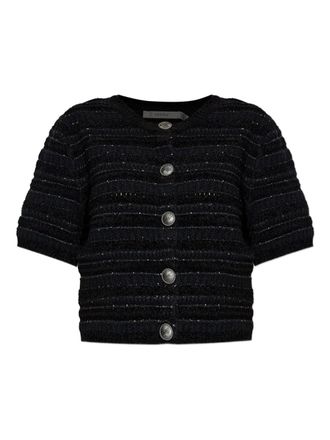 Gestuz Gzcailie cardigan - women - Polyester/Cotton/Polyamide - M - Black