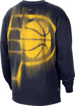 Nike Mens Indiana Pacers Standard Issue Basketball Long-Sleeve Top in Blue | II6281-419