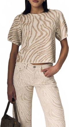 LE JEAN Lulu Sweater In Zebra