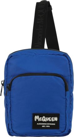 Alexander McQueen Logo Camera Crossbody Bag in Blue Black at Nordstrom Rack