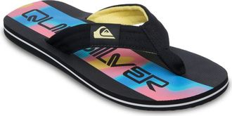 Quiksilver Sandale QUIKSILVER Molokai Layback, Herren, Gr. 10 (43), schwarz holmes, Obermaterial:Obermaterial: 100% Baumwolltextil, Futter: 100% Polyestertextil,