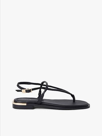 Tommy Hilfiger Sandalias de piel con monograma TH