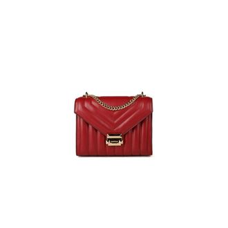 Michael Kors Shoulder Bags, female, Red, Size: ONE SIZE Whitney Medium Quilted Shoulder Bag