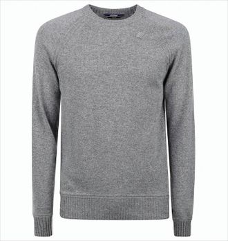 K-Way Cashmere Wool Sweater With Ribbed Detailing