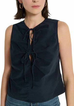 Nation Ltd Mimmi Keyhole Sleeveless Top In Night Sky